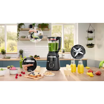 Bosch Serie 6 MMB6652B trintuvas 2 L Stalinis trintuvas 1800 W Juoda