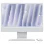 iMac Z1E2 59,62 cm 23,5 col. standartinis stiklas M4 8 branduolių CPU/8 branduolių GPU/16 branduolių N.E. 24 GB 256 GB SSD Gbit Eth MM NumKey TID DE sidabrinis