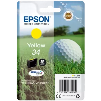 Epson C13T34644020 spausdintuvo eksploatacinė medžiaga, geltona