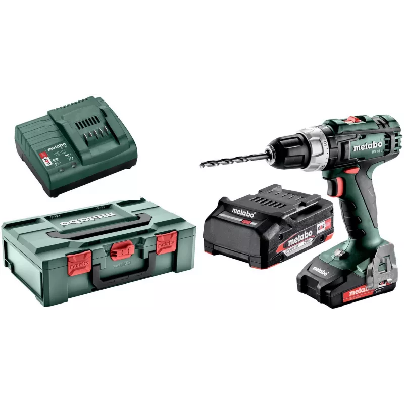 Metabo BS 18 L 1800 aps./min. beraktis 1,6 kg juoda, žalia, raudona, sidabrinė