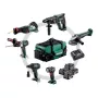 METABO rinkinys COMBO 18V 6.1 (SB18LTX +SSW18LTX300BL +KH18LTX24 +W18L9-125QUICK +SSEP18LT +ULA) 4x4,0Ah krepšys