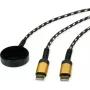 Roline 11.02.8343 USB kabelis, juodas