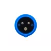 Adapteris iš raudonos 16A 400V CEE movos 5 polių lizdo į mėlyną 16A 230V CEE 3P