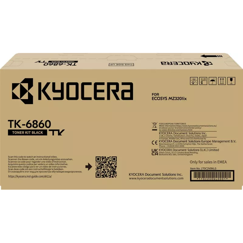 Kyocera Dažų kasetė TK-6860 juoda - dažų kasetė