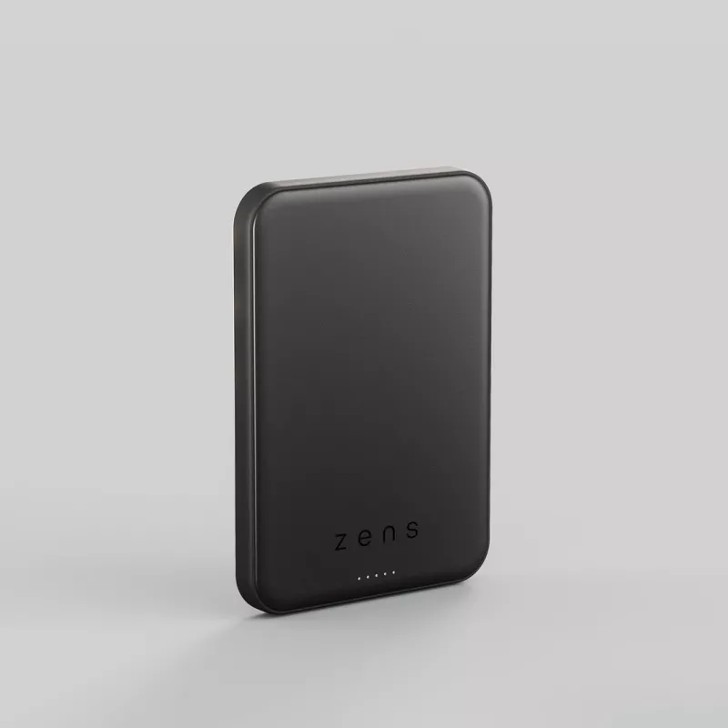 ZENS Pro 2 Semi Solid State Powerbank - Magnetinė išorinė baterija 5000 mAh suderinama su MagSafe ir Qi2.2 25W (juoda)