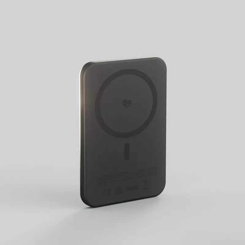 ZENS Pro 2 Semi Solid State Powerbank - Magnetinė išorinė baterija 5000 mAh suderinama su MagSafe ir Qi2.2 25W (juoda)