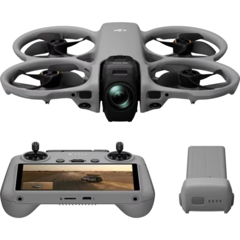 DJI Avata 360 (DJI RC 2) FPV dronas 64 MP kamera 13500 m diapazonas Pilka
