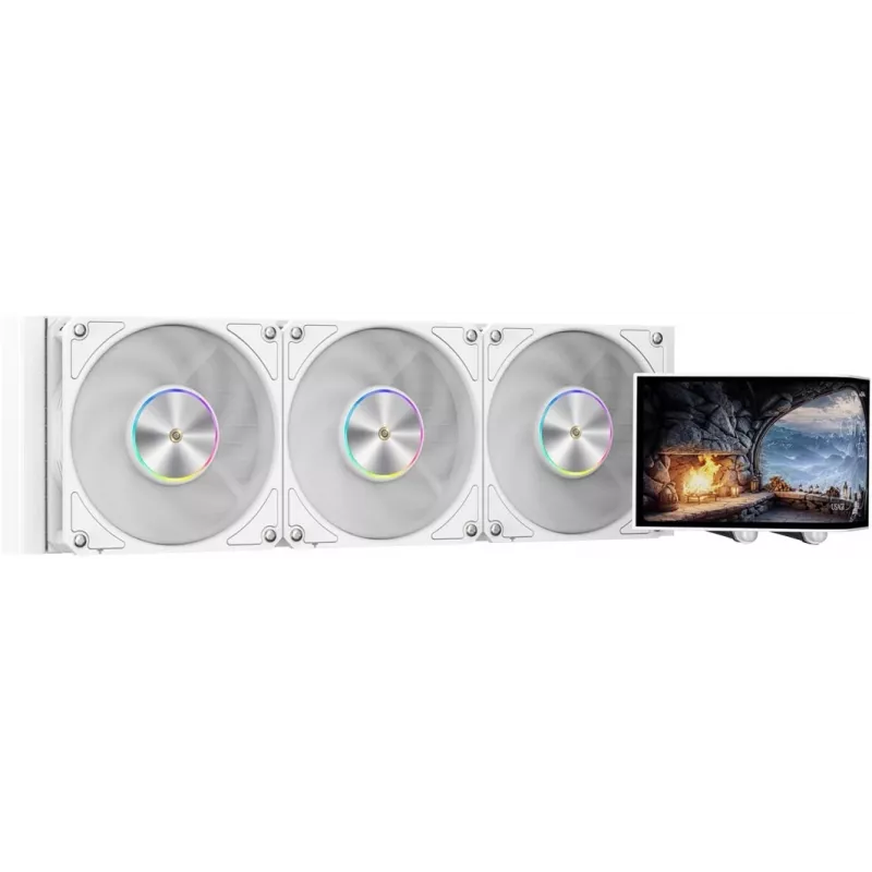 skysčio aušinimas Krux HydroArc 360 White (KRXE011)