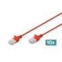 Digitus DK-1618-010S-R-10 Ethernet komutacinis kabelis Red