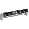 BACHMANN DESK2 2xCEE7/3 3xABD Stainless Steel painted (902.4860)