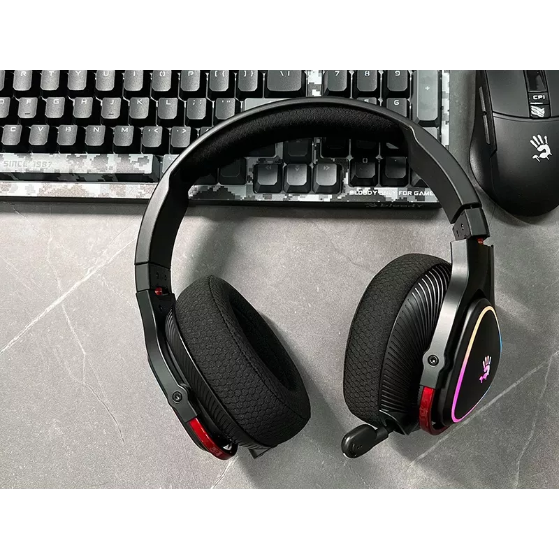 A4Tech 47751 Bloody MR710 RGB belaidės žaidimų ausinės, juodos