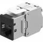 Goobay Keystone-Module RJ45 CAT 6A, STP, plonas, juoda (77943)