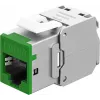 Goobay Keystone-Module RJ45 CAT 6A, STP, plonas, Green (77945)