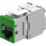 Goobay Keystone-Module RJ45 CAT 6A, STP, plonas, Green (77945)