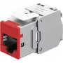 Goobay Keystone-Module RJ45 CAT 6A, STP, plonas, Red (77948)