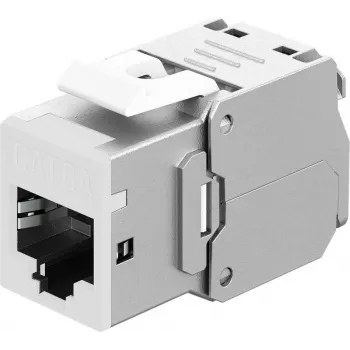 Goobay Keystone-Module RJ45 CAT 6A, STP, plonas, White (77949)