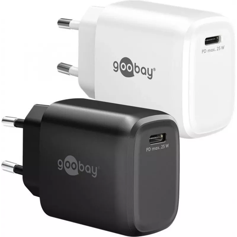 Goobay 25 W USB-C PD GaN greitasis įkroviklis juodas (79622)