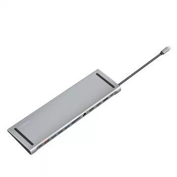 USB3.2 prijungimo stotelė USB-C, 12 prievadų, PD