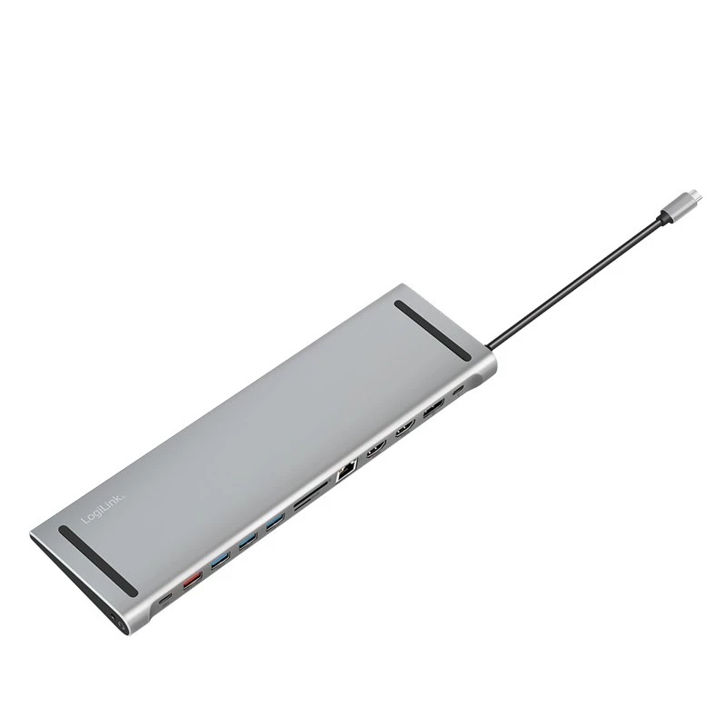 USB3.2 prijungimo stotelė USB-C, 12 prievadų, PD