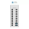 Hub USB3.2 Gen1 10 prievadų USB-A/C, įjungimo/išjungimo jungiklis