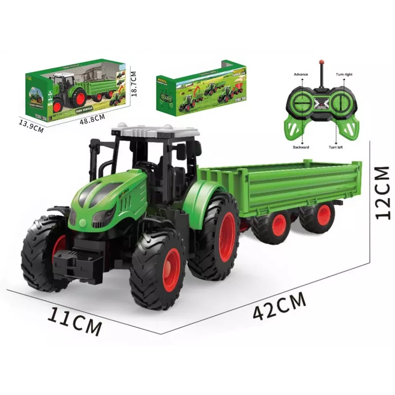 R/C traktorius su priekaba