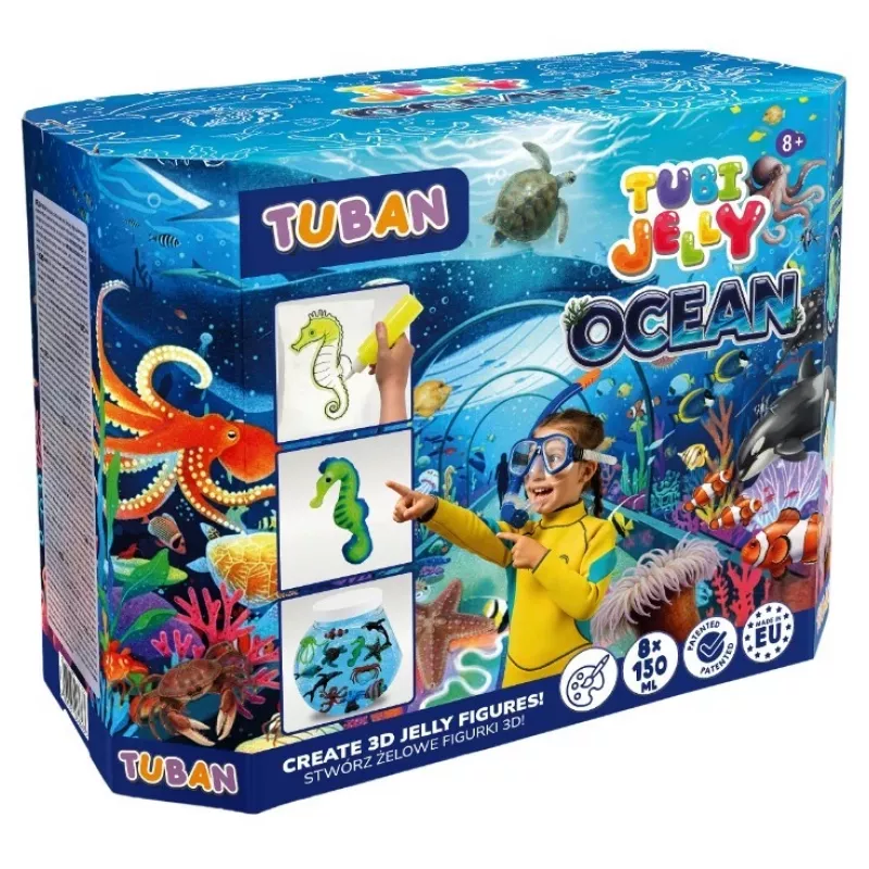 Tubi Jelly Ocean set - didelis akvariumas 8 spalvos