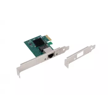 Tinklo plokštė PCI EXPRESS X1 1X RJ45 2.5GB 1ed žemo profilio