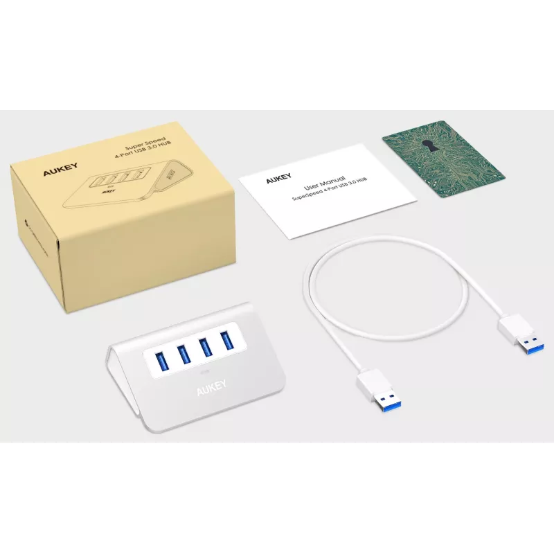 Hub CB-H5 USB aliuminis | 4xUSB 3.0 | 5Gbps