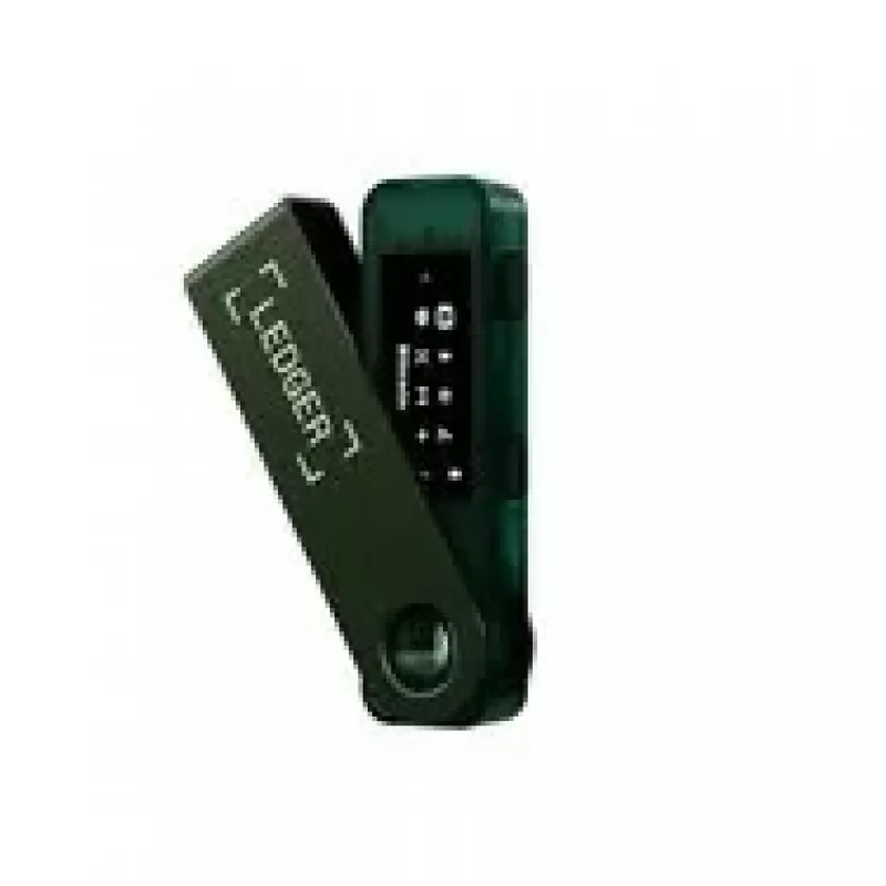 „Ledger Nano S PLUS“ techninės įrangos piniginė, smaragdo žalia (LEDGERSPLUSEG)