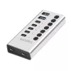 Hub USb3.2 Gen1 7 prievadų USB-A/C, įjungimo/išjungimo jungiklis