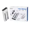Hub USb3.2 Gen1 7 prievadų USB-A/C, įjungimo/išjungimo jungiklis