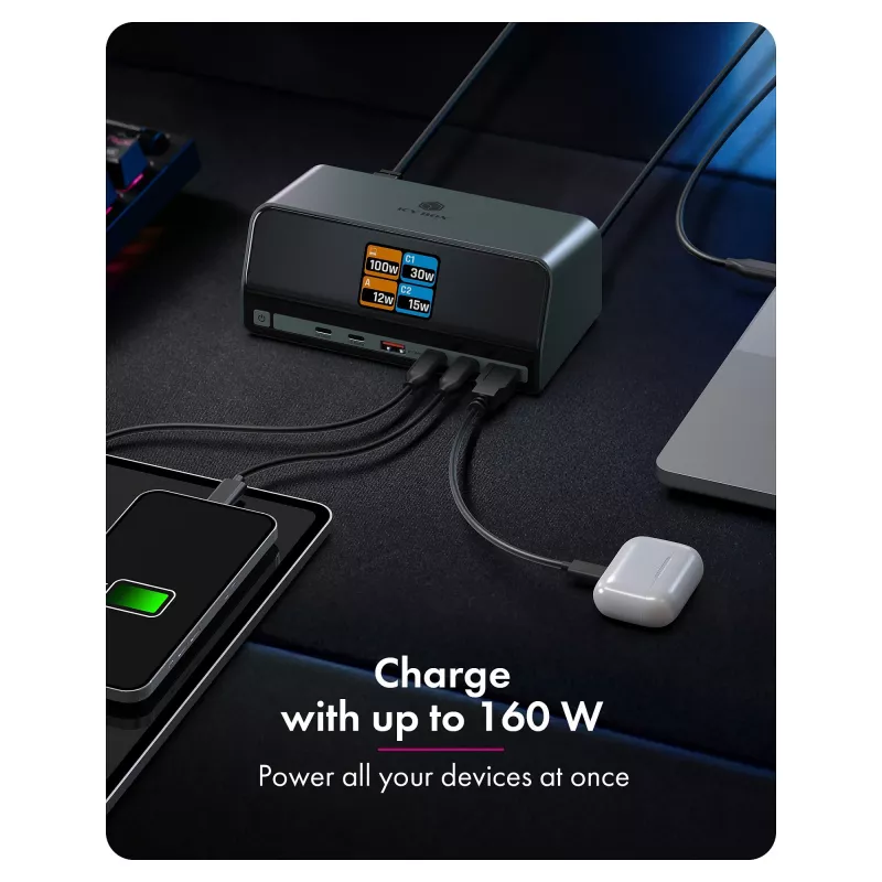 „Icy Box IB-DK2300-CH“ („Heart Dock 2300“) jungiamumo priedas