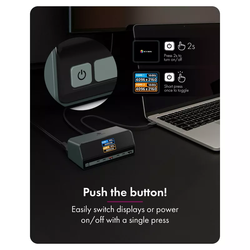 „Icy Box IB-DK2300-CH“ („Heart Dock 2300“) jungiamumo priedas