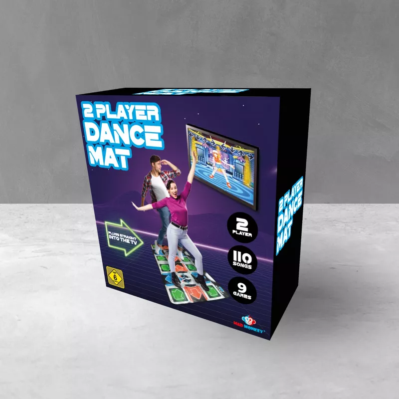 Mad Monkey Retro Dance Matte 2 žaidėjams 110 dainų