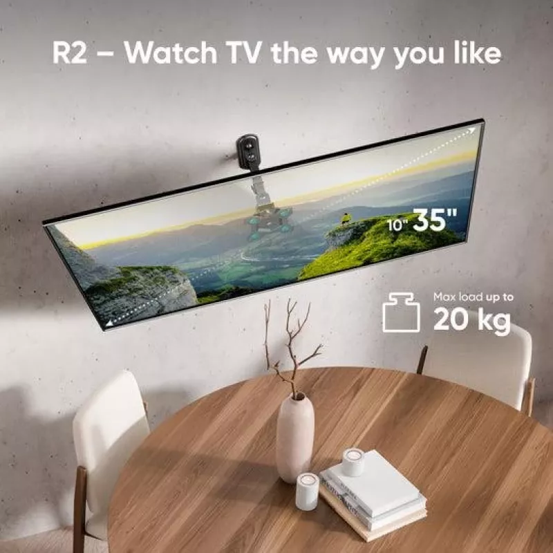 TV priedas Sieninis laikiklis /10-35/JUODAS R2-B Onkron
