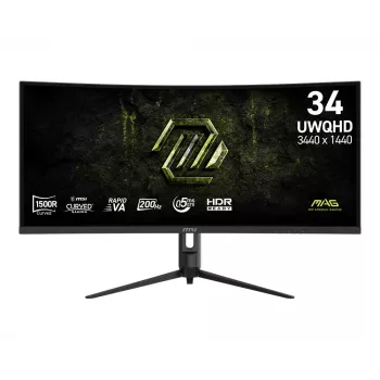Monitorius 34 colių MAG 342CQRF E20 UWQHD / lenktas / 200 Hz / juodas