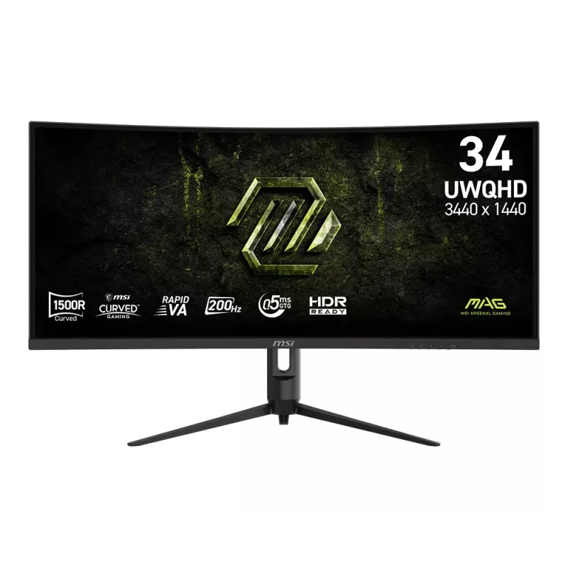 Monitorius 34 colių MAG 342CQRF E20 UWQHD / lenktas / 200 Hz / juodas