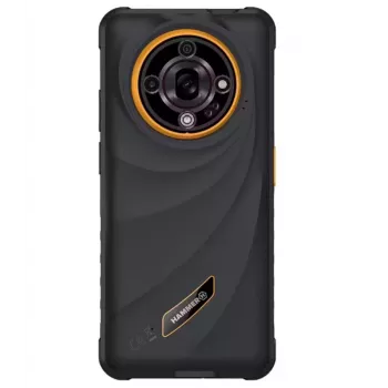 Hammer Iron 6 | Oranžinė | 6,56 col. | IPS | 1612 x 720 pikselių | Mediatek | Dimensity 6300 | Vidinė RAM 6 GB | 128 GB | microSD | Dvi SIM | 4G | 5G | Pagrindinės kameros skiriamoji geba 64 MP | A