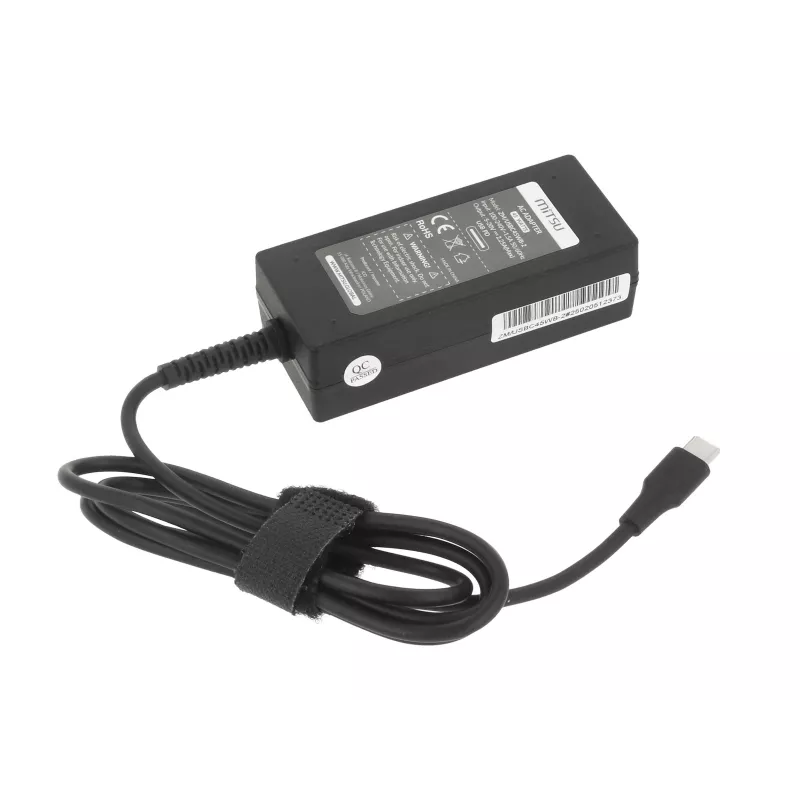 Nešiojamojo kompiuterio įkroviklis 45W USB-C 5V-9V-12V-15V/3A, 20V/2.25A PD