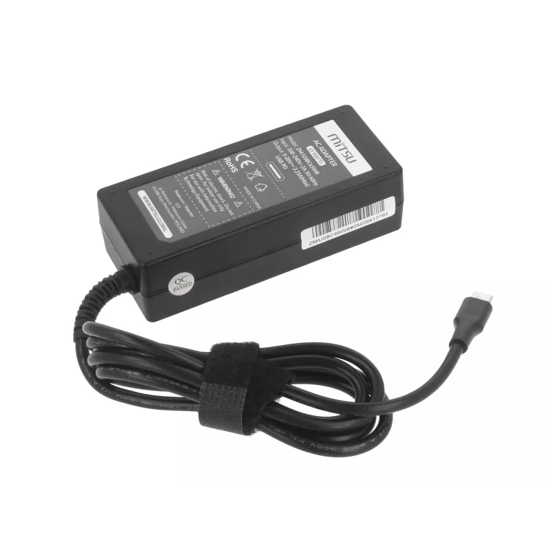 Nešiojamojo kompiuterio įkroviklis 65W USB-C 5V-9V-12V-15V-20V/3A, 20V/3.25A PD