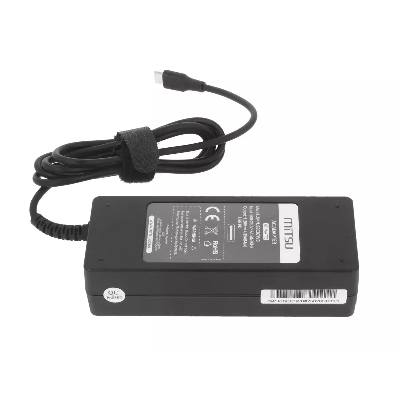 Nešiojamojo kompiuterio įkroviklio maitinimo blokas 87W USB-C 5V-9V-12V-15V/3A, 20V/3.25A, 20.2V/4.3A PD