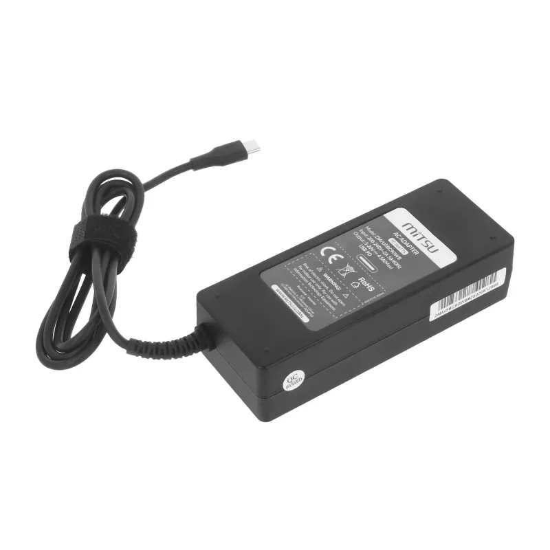 Nešiojamojo kompiuterio įkroviklis 90W USB-C 5V-9V-12V-15V/3A, 20V/4.5A PD