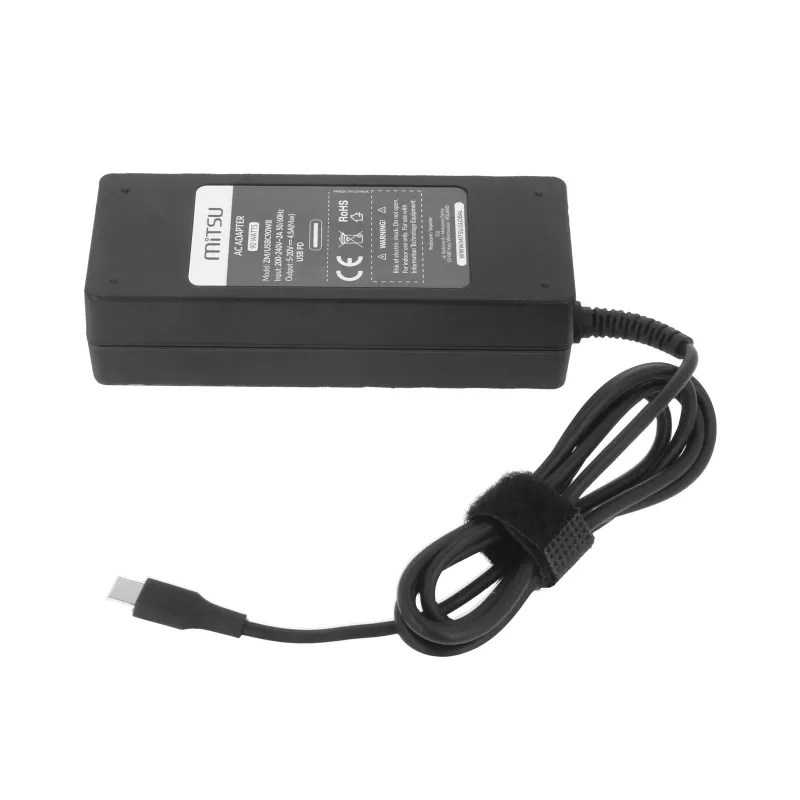 Nešiojamojo kompiuterio įkroviklis 90W USB-C 5V-9V-12V-15V/3A, 20V/4.5A PD