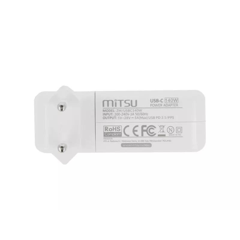 Nešiojamojo kompiuterio maitinimo adapteris / įkroviklis 100W USB-C 5V-9V-12V-15V/3A, 20V-28V/5A PD