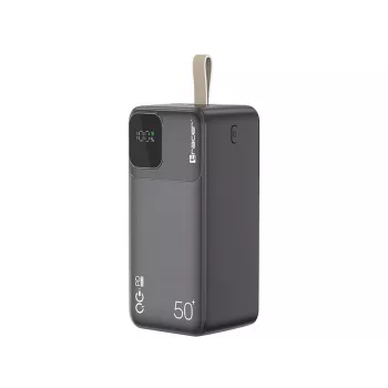 “Tracer 47825 Prime-V5” 50000 mAh QC22.5W+PD20W išorinė baterija, juoda