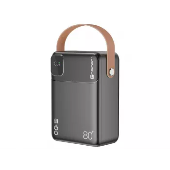 Tracer Prime-V8 80000mAh QC22.5W+PD20W išorinė baterija, juoda
