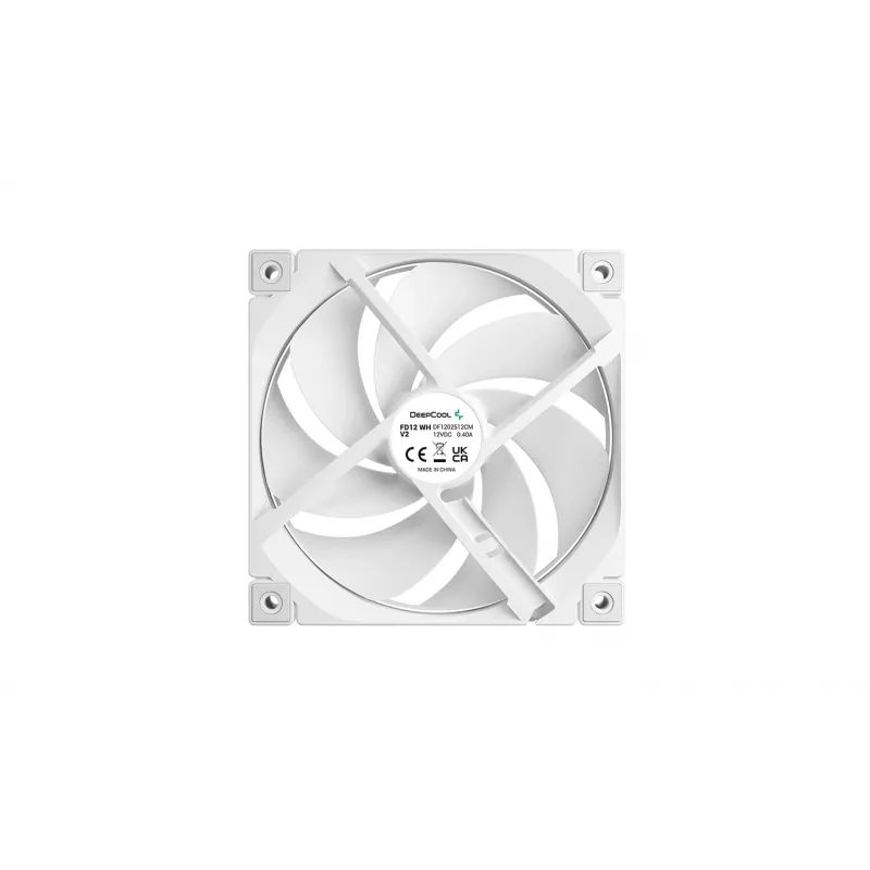 Deepcool aušinimo ventiliatorius | FD12 WH V2 | Baltas