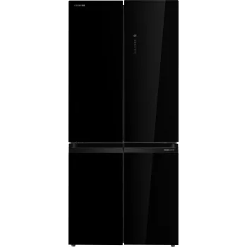 Toshiba GR-RF677WI-PGJ(22) laisvai pastatomas daugiadurinis šaldytuvas-šaldiklis, Total No Frost, energijos klasė E, 35 dB, juodas