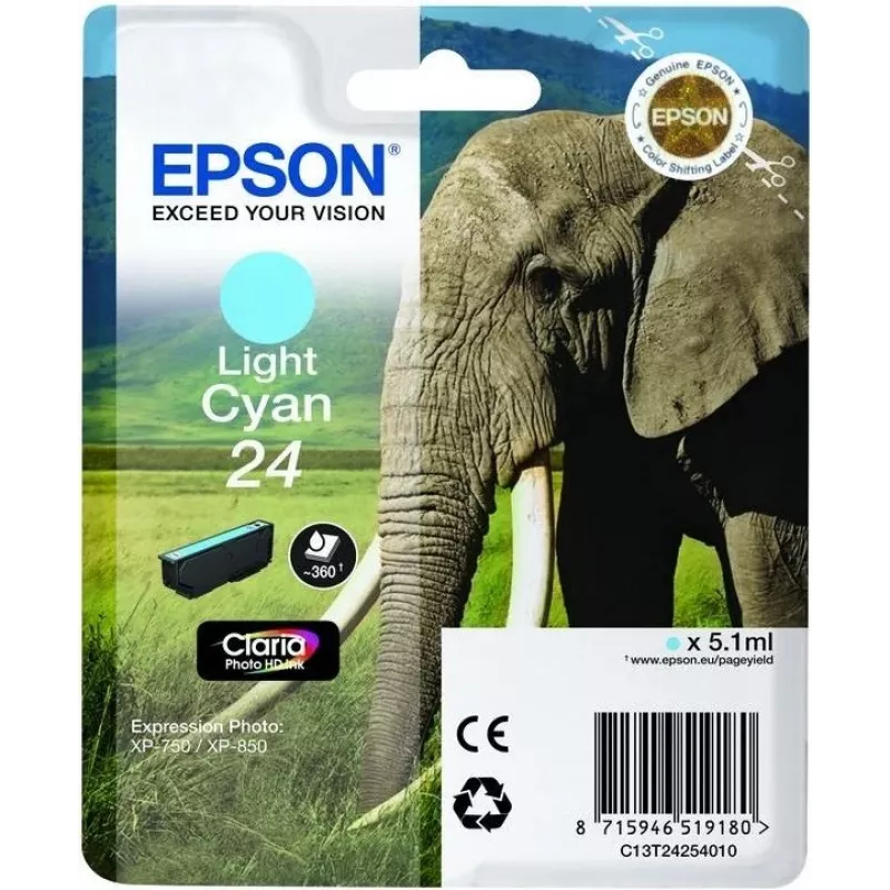 Epson Ink/24 Elephant 5,1 ml LCY SEC (C13T24254022)