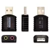 AXAGON ADA-10, USB 2.0 stereo garso mini adapteris